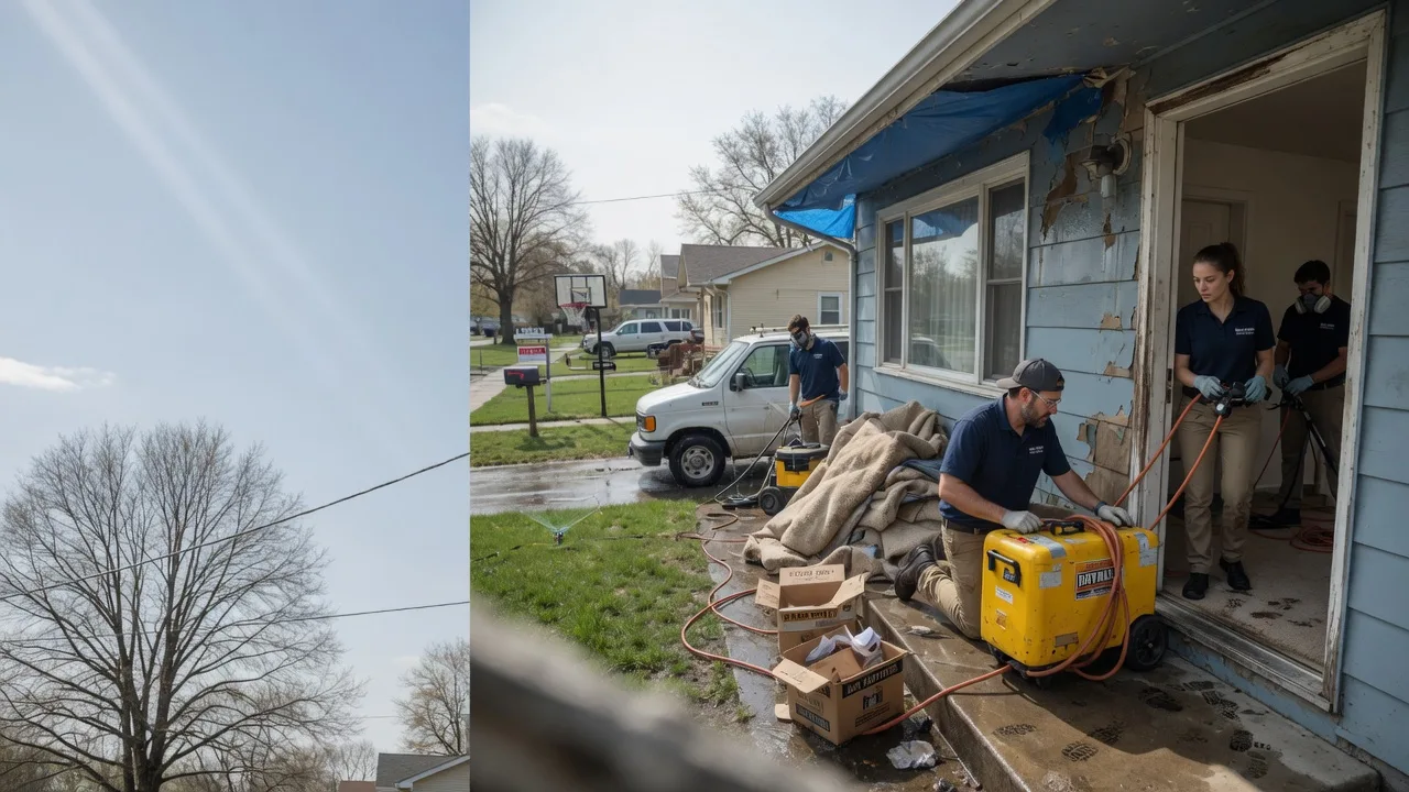 Basement Flood Cleanup in Iowa Park, TX near me